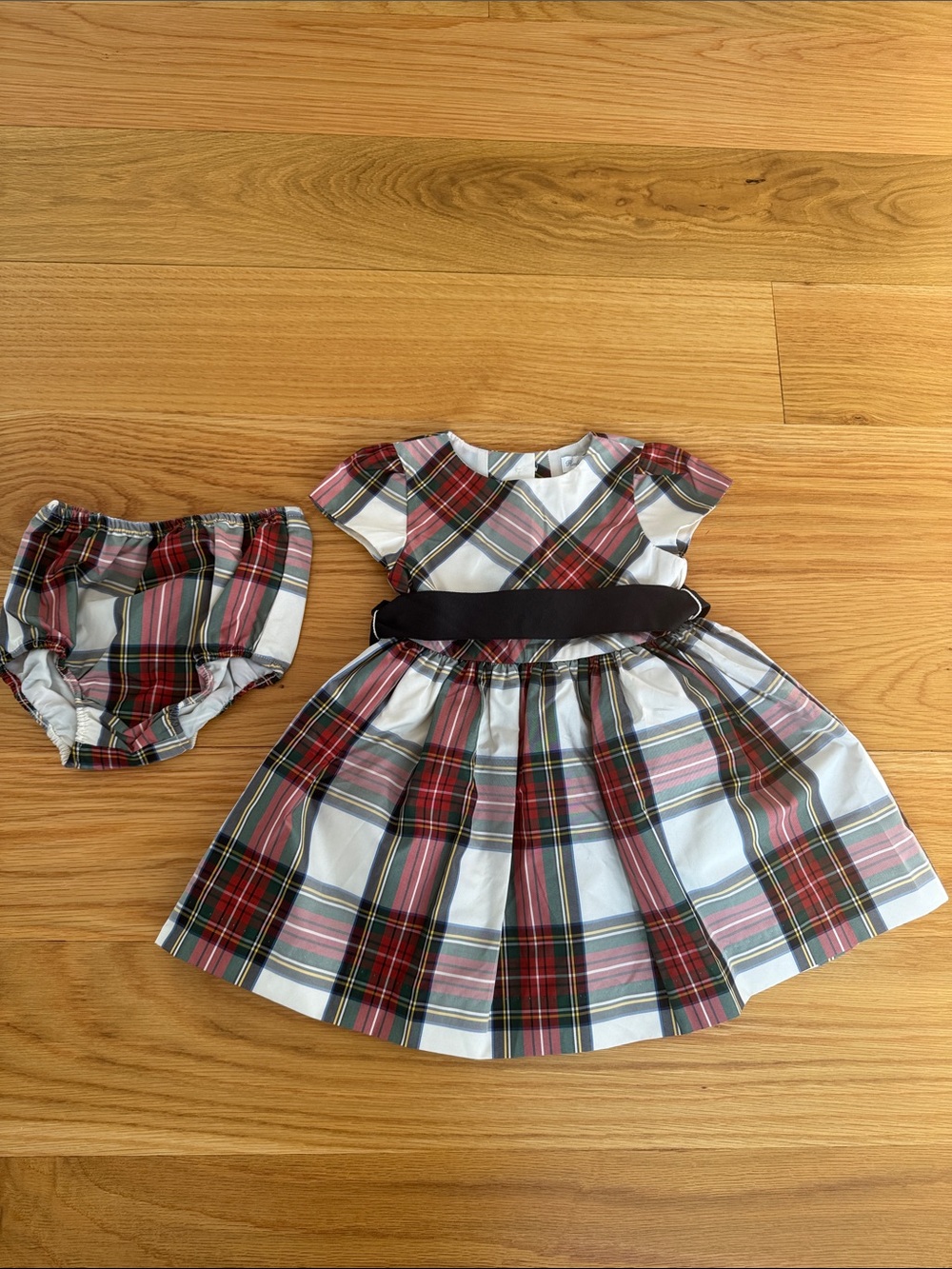 Ralph Lauren Multicolor Plaid Lined Dress(Red, Green, Blue, Black), 9 M